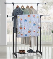 Double Pole Telescopic Stainless Steel Clothes Drying Rack