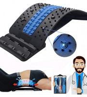 Back Stretcher, Lumbar Back Pain Relief Device, Multi-Level Back Massager Lumbar, Pain Relief for Herniated Disc, Sciatica, Scoliosis, Lower and Upper Back Stretcher Support