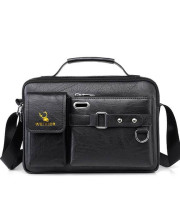 Men's Pu Leather Shoulder Bag (Black shape )