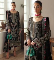 Embroidered & sequinned chiffon Georgette Embroidery Salwar Kameez (CSB3)