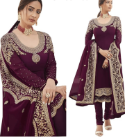 Indian Soft Georgette With Heavy Embroidery