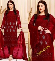 Indian Soft Georgette With Heavy Embroidery