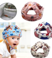 Baby Safety Head Helmet Adjustable Protective Multi Printed