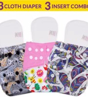 Reusable Adjustable Diapers 3 pcs pant 9 pcs Pad