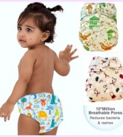 Reusable Adjustable Diapers 1 pcs pant 3 pcs Pad