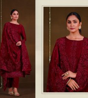 Meroon 07 Indian Soft Georgette With Heavy Embroidery