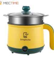 YOllow-Green Electric Cooking Pot Multifunction Non-stick Pan Double Layer Cooker Machine(EMC03)