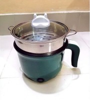 1.9L Green Electric Mini Cooker | Non-Stick Multifunctional Cooker for Home & Kitchen(EMC04)