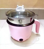 1.9L Pink Electric Mini Cooker | Non-Stick Multifunctional Cooker for Home & Kitchen(EMC05)