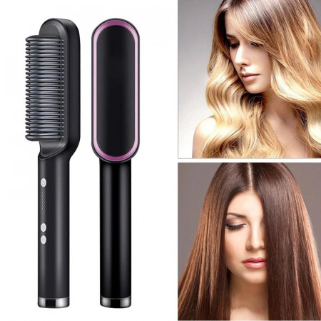 2 in 1 Professional Electric Hair Straightener and Curling Iron with Adjustable 5 Temp Settings