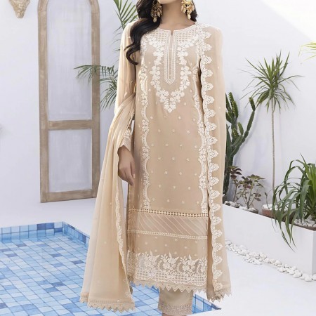 Indian Weightless Georgette Embroidery Churidar Salwar Kameez (HRB02)