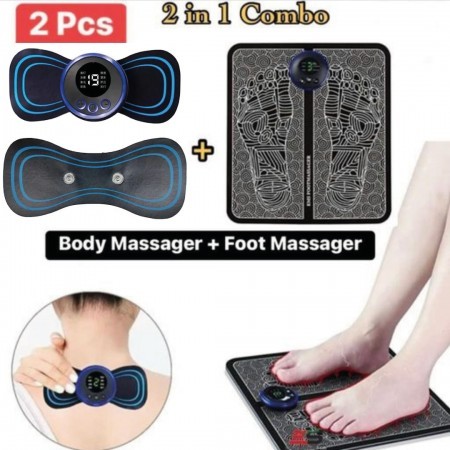 Foot Massager +Body Massager 2 pads (Combo Offer)