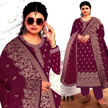 Indian Soft Georgette With Heavy Embroidery