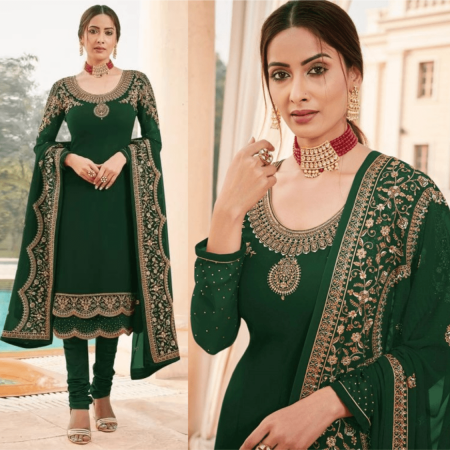 Indian Soft Georgette With Heavy Embroidery