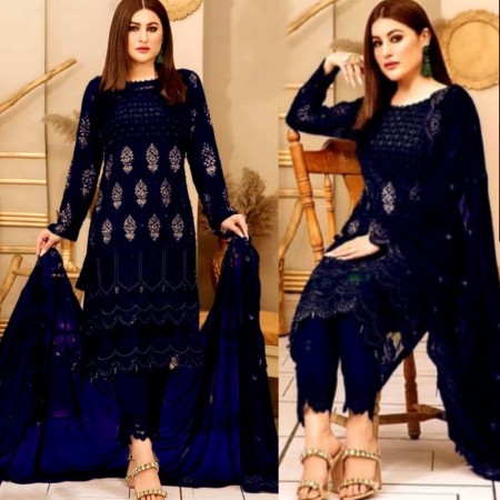 Indian Soft Georgette With Heavy Embroidery