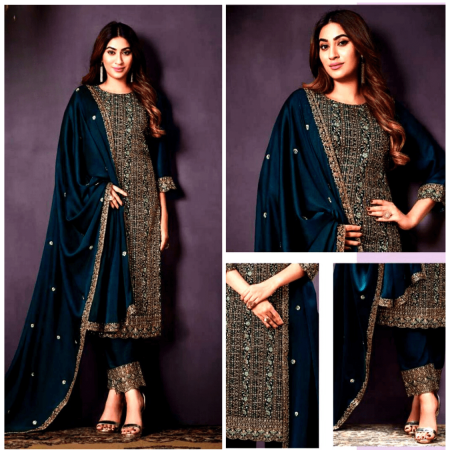 Indian Soft Georgette With Heavy Embroidery