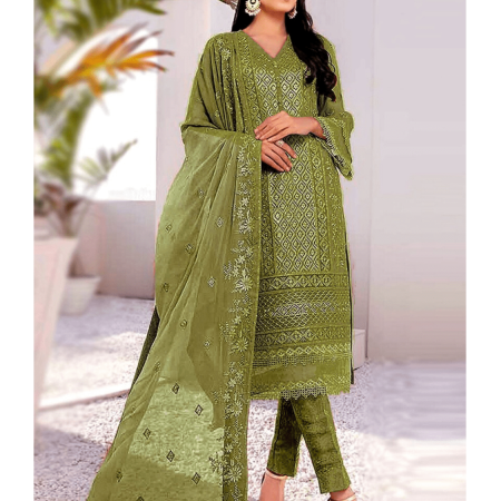 Indian Soft Georgette With Heavy Embroidery