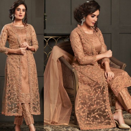 Indian Soft Georgette With Heavy Embroidery