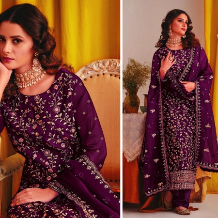 Jam Indian Soft Georgette With Heavy Embroider