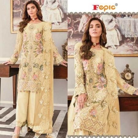 Butterfly Net Heavy Embroidered Unstiched Salwer Suits (HP18)