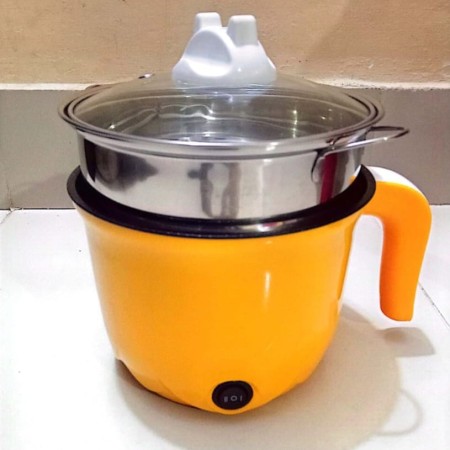 1.9L Yollow Electric Mini Cooker | Non-Stick Multifunctional Cooker for Home & Kitchen(EMC02)